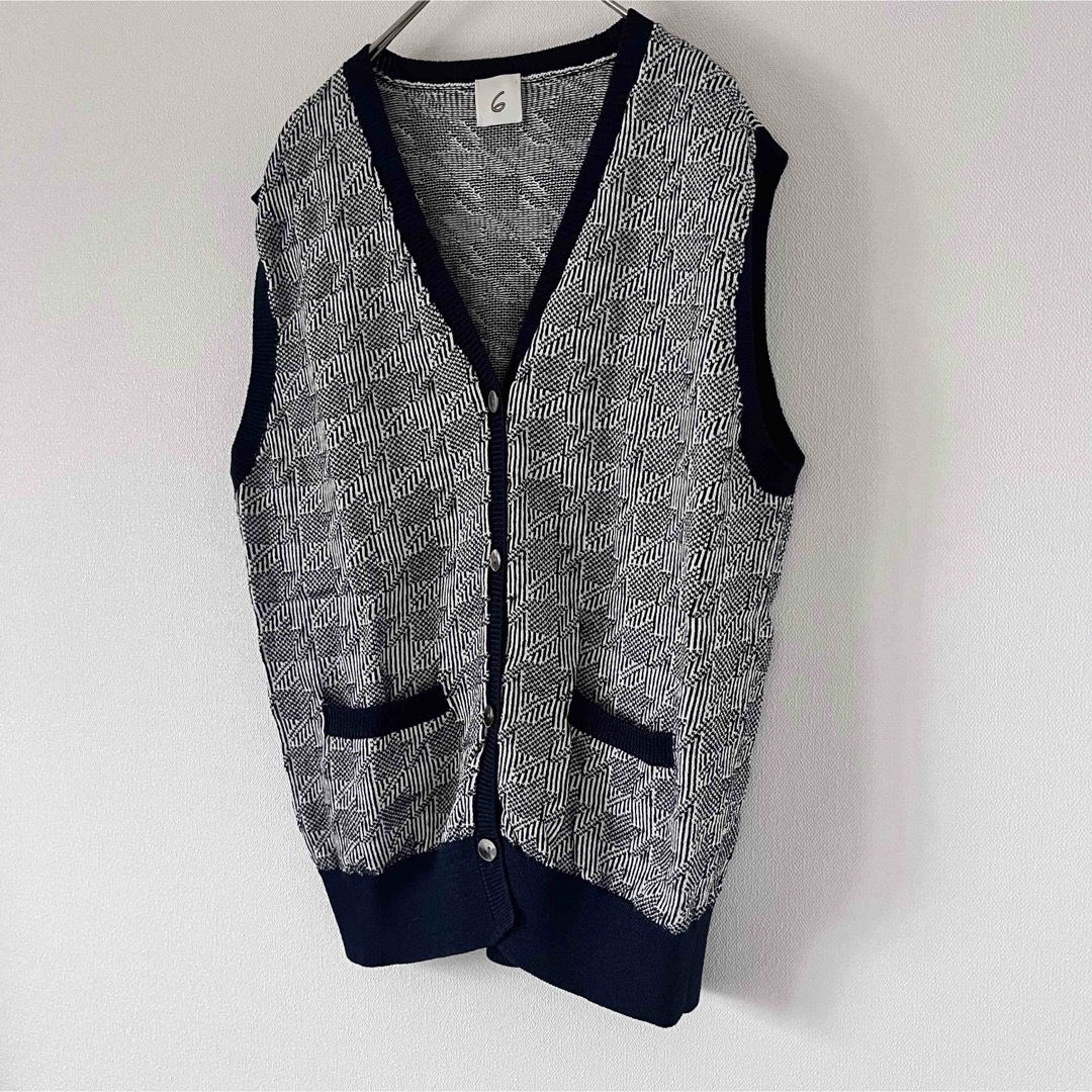 6 (ROKU)(ロク)の最終値下げ〈6（roku）〉CHIDORI KNIT VEST/ベストレイヤード レディースのトップス(ベスト/ジレ)の商品写真