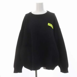 ザラ(ZARA)のザラ A+STUDENT ニット セーター 長袖 プルオーバー M 黒 黄(ニット/セーター)