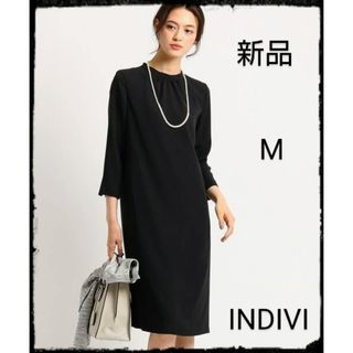 インディヴィ(INDIVI)のINDIVI【新品】【ママスーツ/入学式　スーツ/卒業式】ハイネックワンピース(ロングワンピース/マキシワンピース)