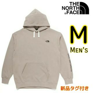 ザノースフェイス(THE NORTH FACE)のノースフェイス パーカー 袖ロゴ ミネラルグレー M(パーカー)