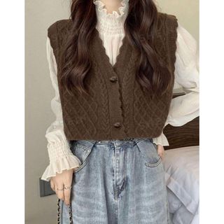 シーイン(SHEIN)のshein ニットベスト(ニット/セーター)