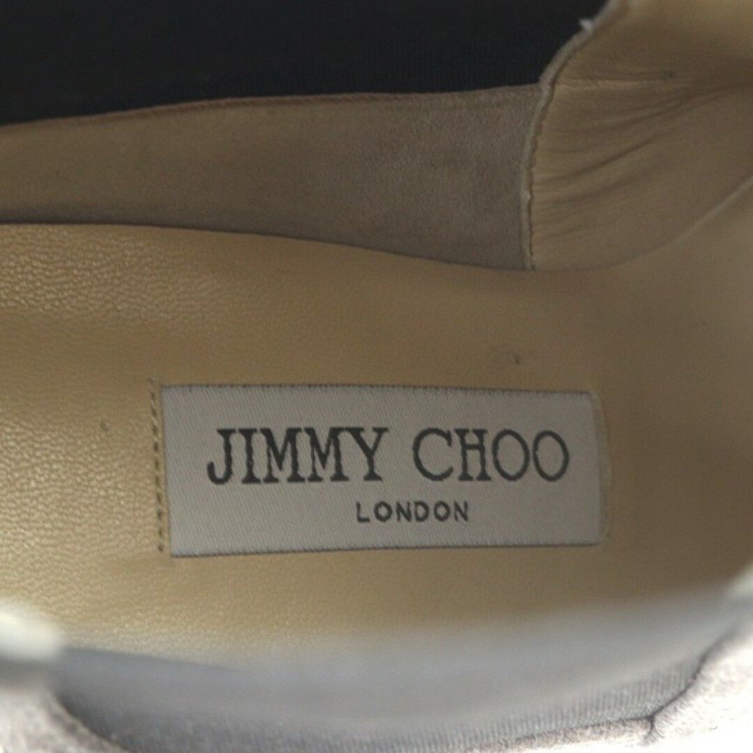 JIMMY CHOO(ジミーチュウ)のジミーチュウ ショートブーツ スタッズ サイドゴア スエード 37 24cm  レディースの靴/シューズ(ブーツ)の商品写真