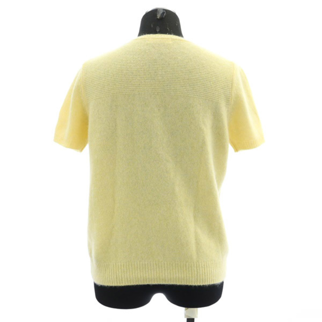 Ballsey(ボールジィ)のボールジー カシミヤ半袖ニット セーター クルーネック 38 黄 イエロー レディースのトップス(ニット/セーター)の商品写真