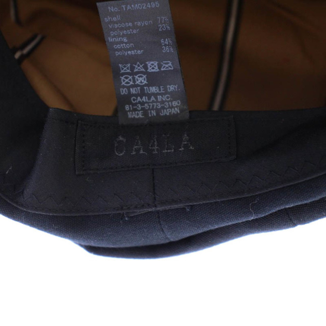 CA4LA(カシラ)のカシラ CA4LA DARTS WORK CAS 帽子 キャスケット 黒 レディースの帽子(キャスケット)の商品写真