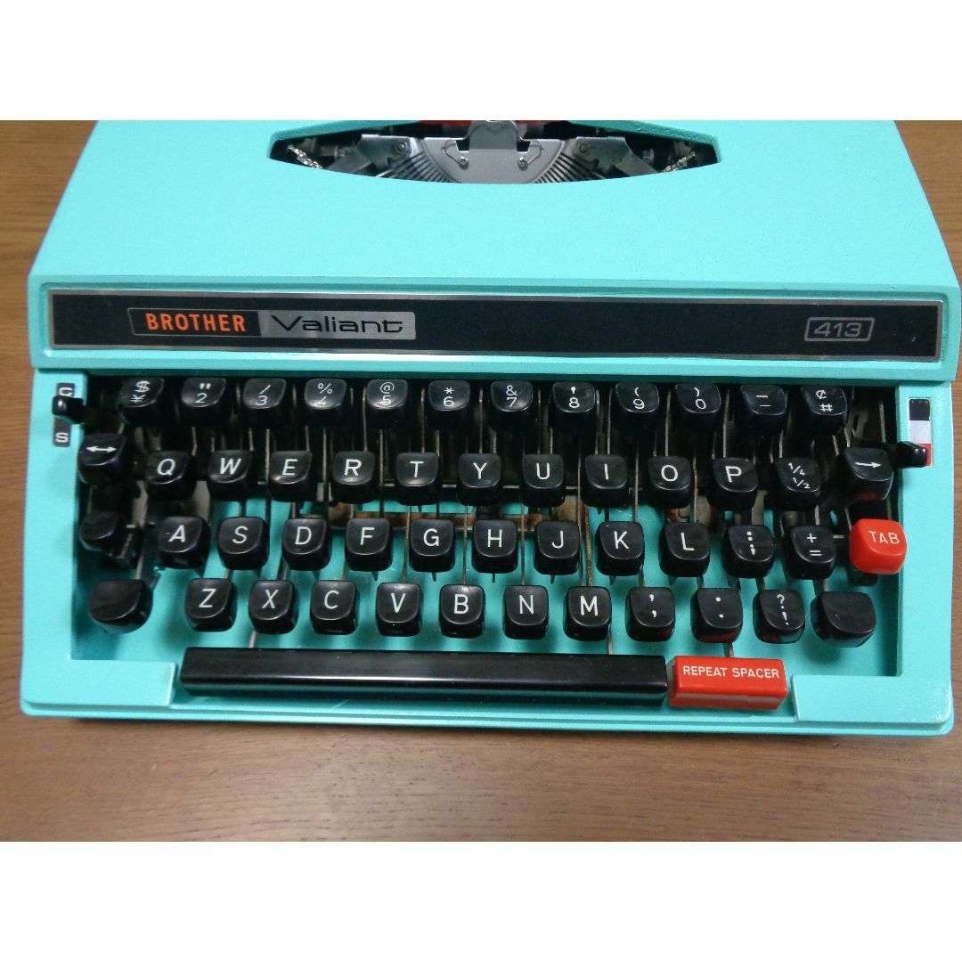 完動品 BROTHER Valiant 413 タイプライター パステルカラー