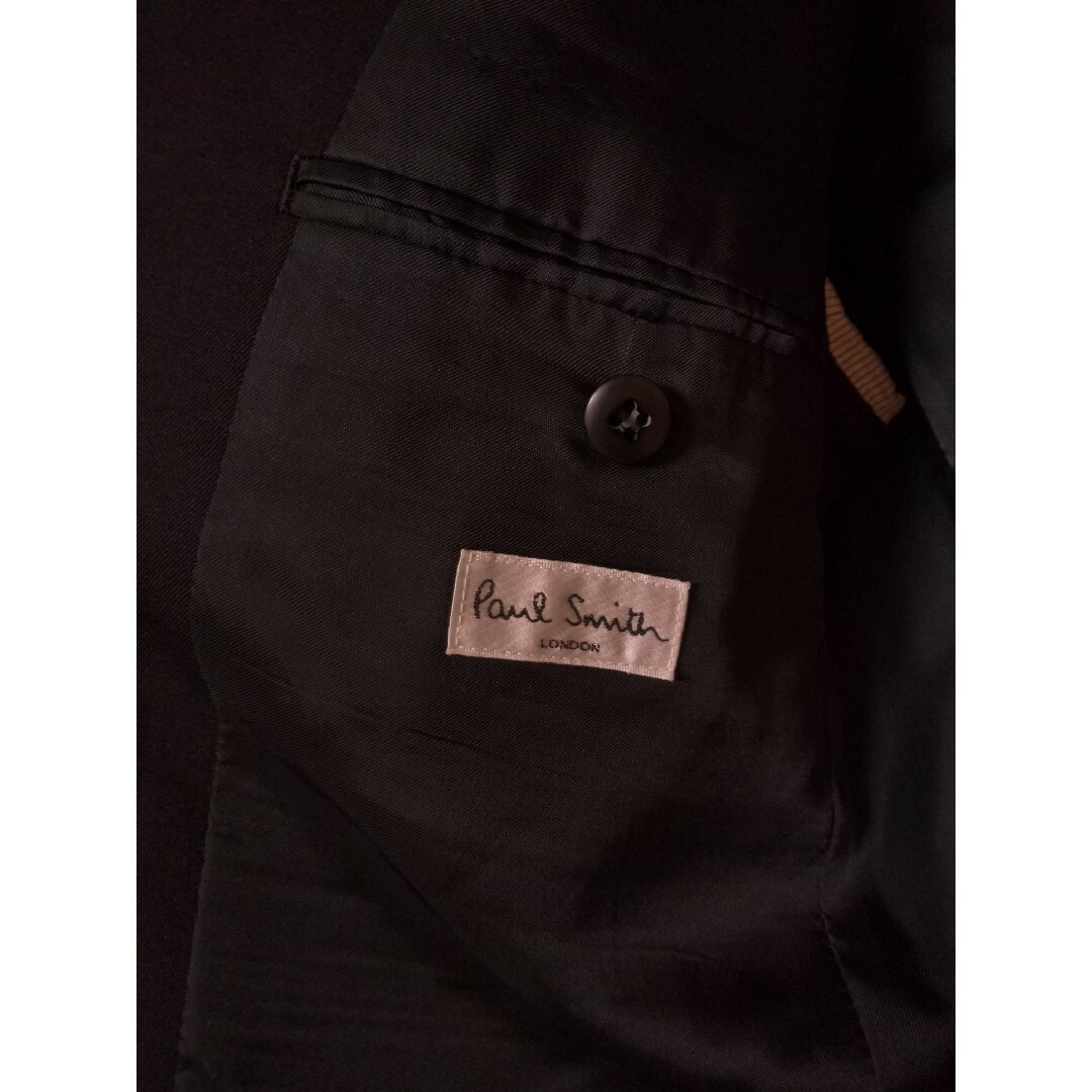 Paul Smith(ポールスミス)のPaul Smith　Size L ブラックウールテーラードジャケット　黒 メンズのジャケット/アウター(テーラードジャケット)の商品写真