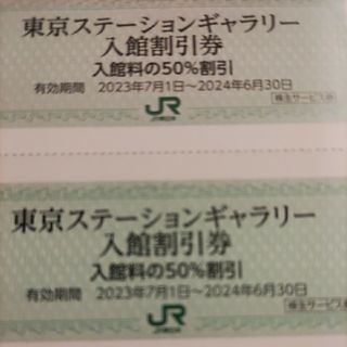 ジェイアール(JR)のJR東日本優待券の東京ステーションギャラリー半額割引券8枚300円(美術館/博物館)