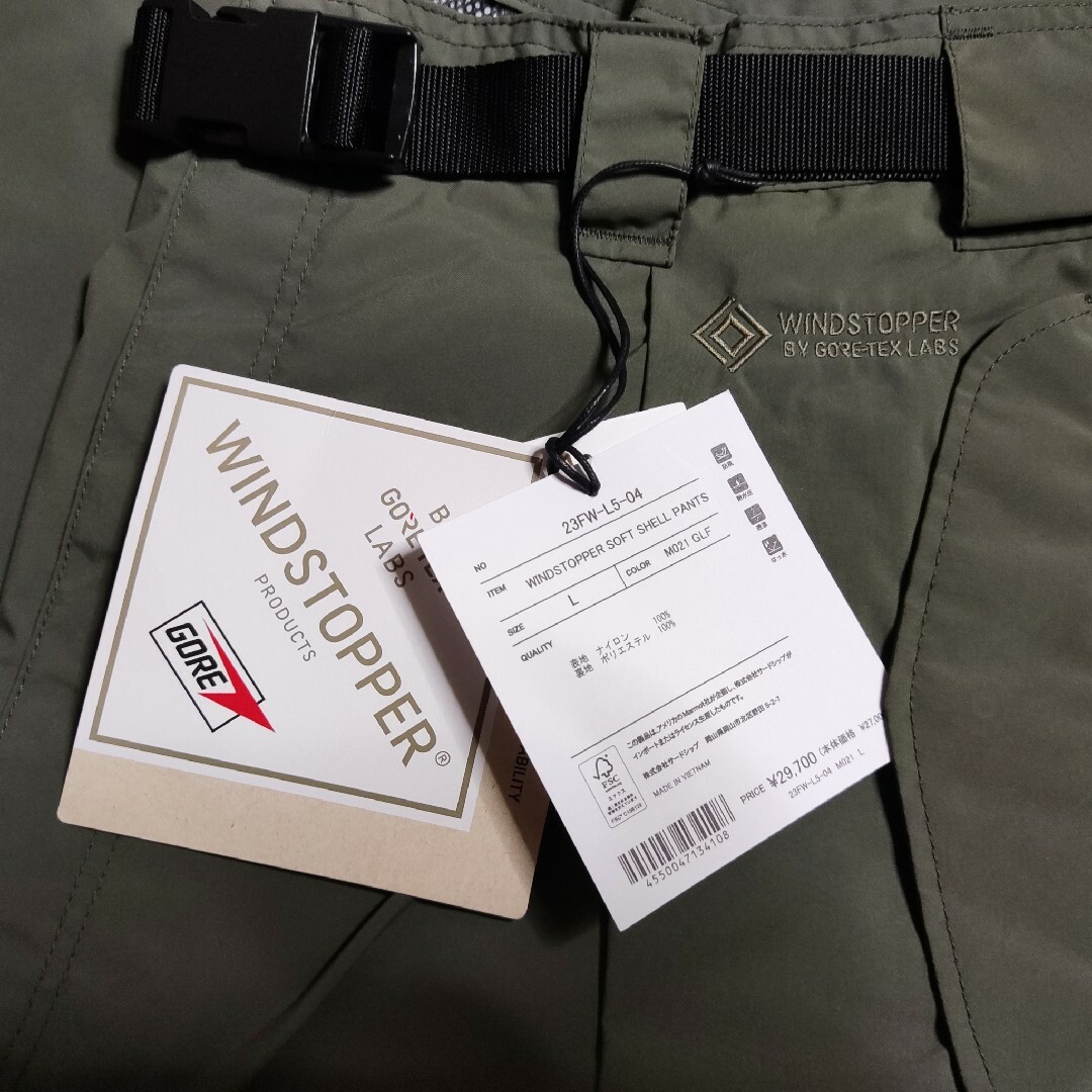 MARMOT - MARMOT CAPITAL WINDSTOPPER ソフトシェルパンツ Lの MARMOT - MARMOT CAPITAL WINDSTOPPER ソフトシェルパンツ Lの