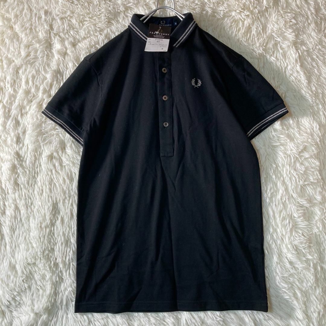 FRED PERRY - 未使用タグ付き フレッドペリー ポロシャツ 黒 ブラック 