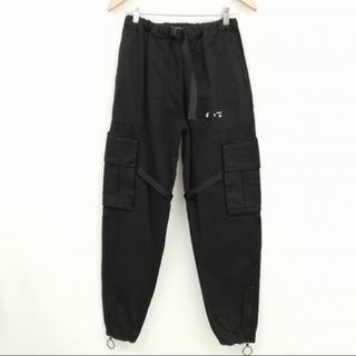 オフホワイト(OFF-WHITE)のOMCF004E20FAB001 20AW カーゴパンツ 美品 29 ブラック(その他)