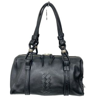 ボッテガヴェネタ(Bottega Veneta)のイントレチャート ハンドバック ミニボストンバッグ 137344  黒(その他)