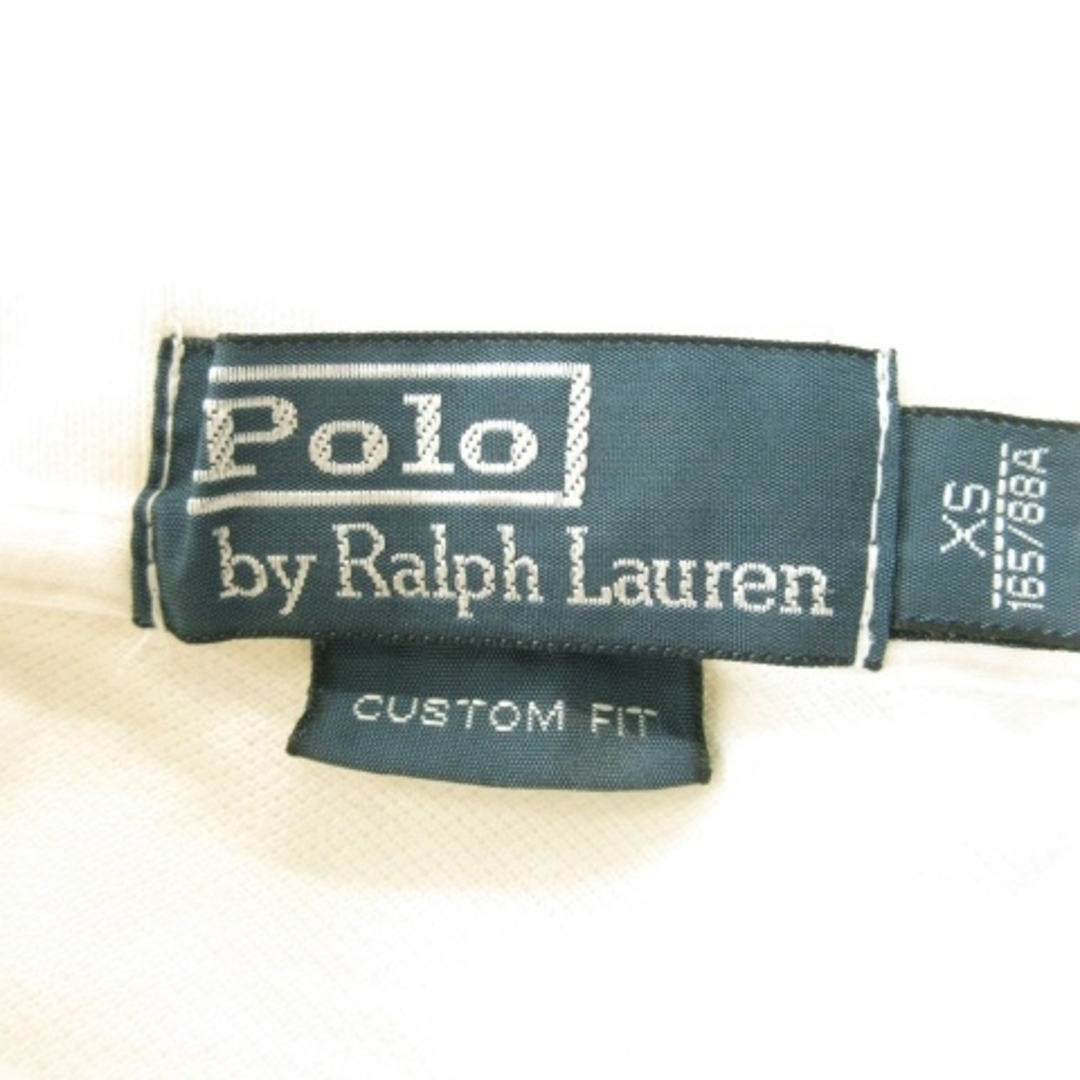 POLO RALPH LAUREN(ポロラルフローレン)のポロ バイ ラルフローレン ポロシャツ 半袖 ビッグポニー ロゴ刺繍 XS 白 スポーツ/アウトドアのゴルフ(ウエア)の商品写真