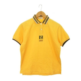 アダバット(adabat)のアダバット adabat ポロシャツ 半袖 ロゴ ワンポイント ゴルフ M 黄(ウエア)