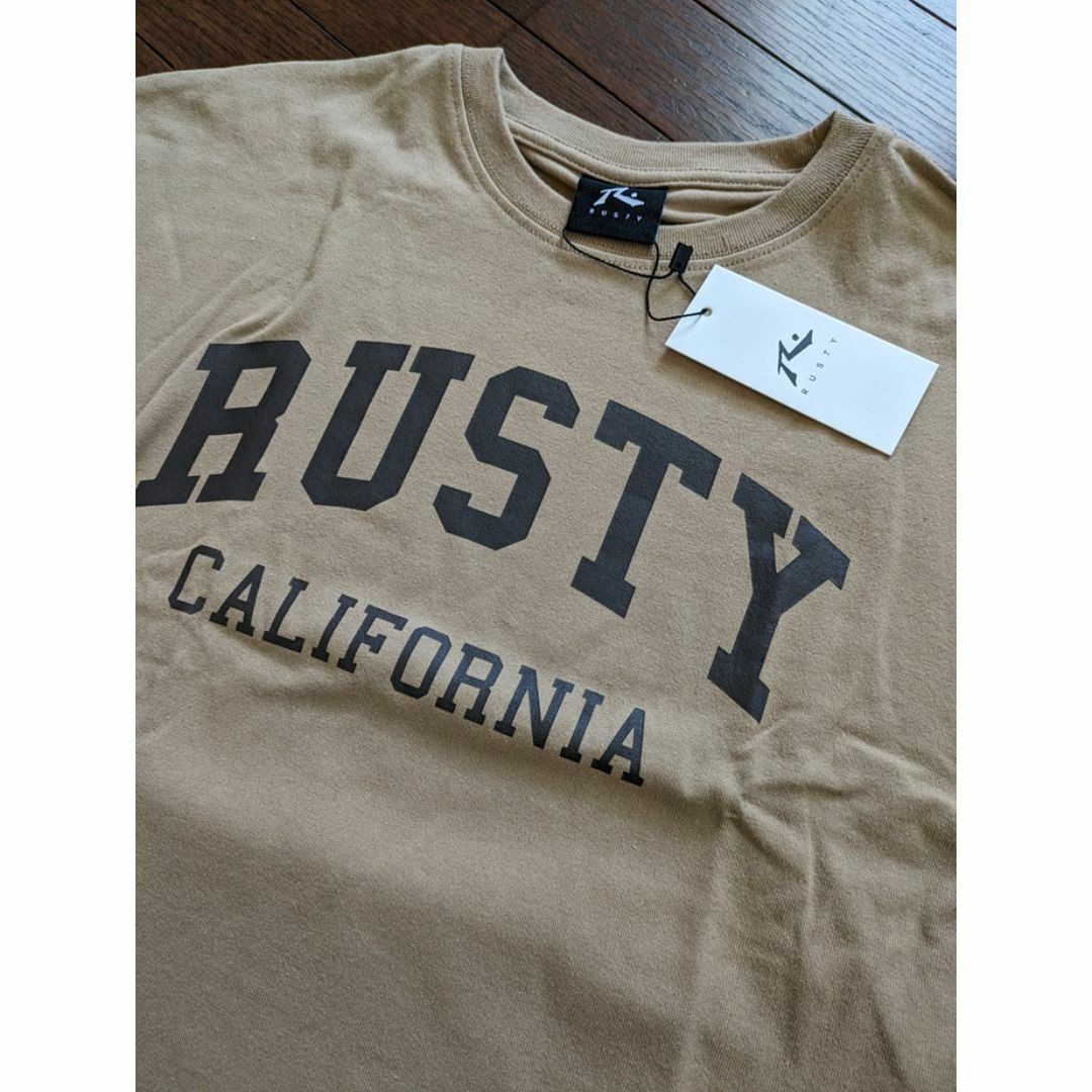 RUSTY(ラスティ)の130cm ラスティ RUSTY キッズ カレッジ 半袖 ワイド Tシャツ キッズ/ベビー/マタニティのキッズ服女の子用(90cm~)(Tシャツ/カットソー)の商品写真