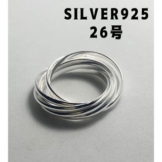 スターリングシルバー925リング七連2ミリSILVERトリニティ　26号　Ycか(リング(指輪))