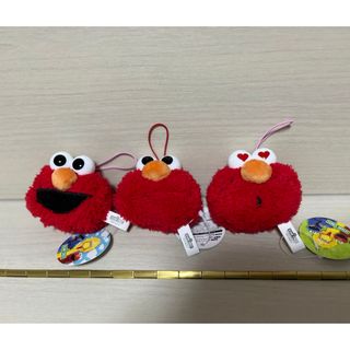 セサミストリート(SESAME STREET)のセサミストリート　フェイスマスコット　第3段　3個セット　エルモ(キャラクターグッズ)