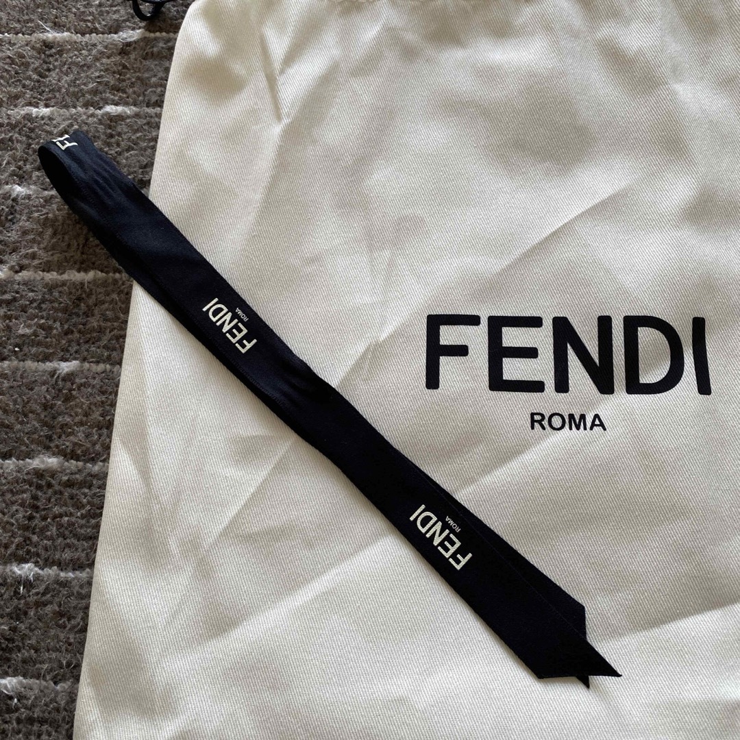 FENDI(フェンディ)のFENDI バック　巾着　保存袋　リボン レディースのバッグ(エコバッグ)の商品写真