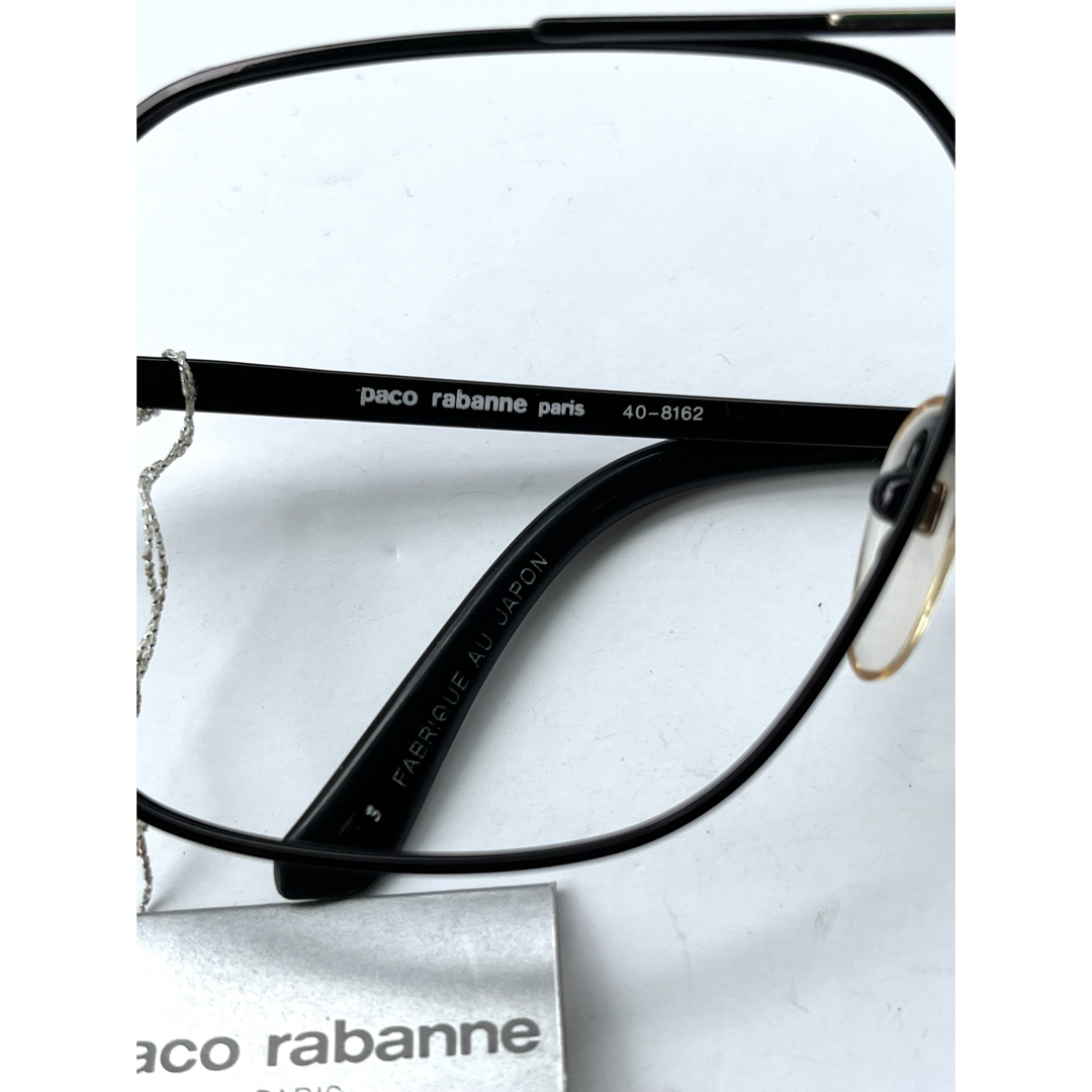 paco rabanne(パコラバンヌ)のパコラバンヌ　定価¥33.000 ビンテージ　デッドストック　新品　黒 メンズのファッション小物(サングラス/メガネ)の商品写真