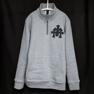 クロムハーツ(Chrome Hearts)のクロムハーツ Y NOT ハーフジップ クロスパッチ スウェットトレーナー M(スウェット)