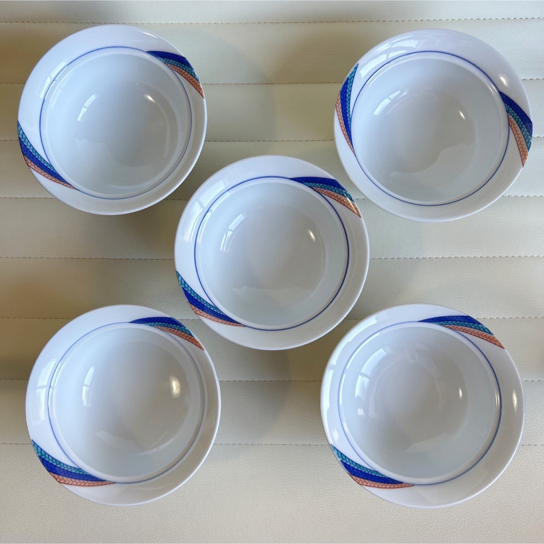 有田焼 其泉窯 蓋付き碗揃 5客 小鉢 煮物鉢 小丼ぶり 色絵 結び 有田焼 其泉窯 蓋付き碗揃 5客 小鉢 煮物鉢 小丼ぶり 色絵 結び