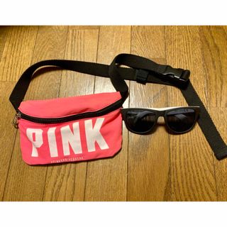 ヴィクトリアズシークレット(Victoria's Secret)の❤️ビクトリアシークレット　PINK ウエストポーチ　サングラス　❤️(ポーチ)