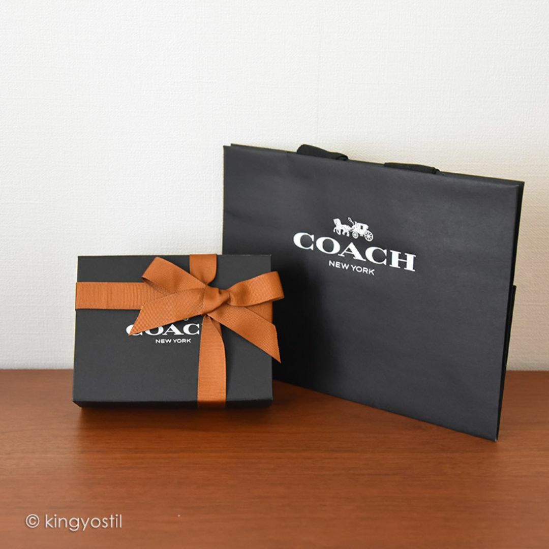 COACH(コーチ)の【COACH】コーチ クロコエンボス ミニ財布（ピンク）プレゼントラッピング レディースのファッション小物(財布)の商品写真