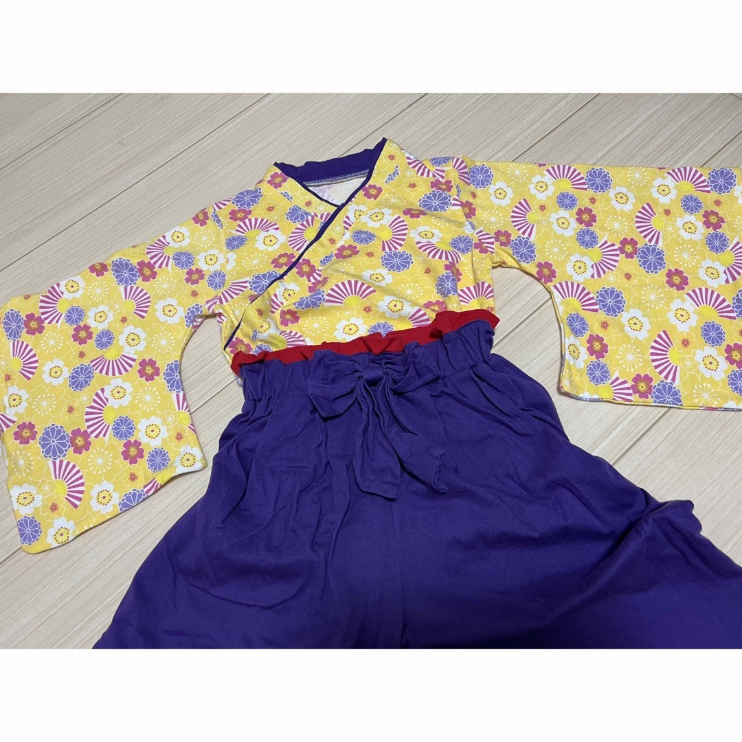 女の子 袴 120  キッズ/ベビー/マタニティのキッズ服女の子用(90cm~)(和服/着物)の商品写真