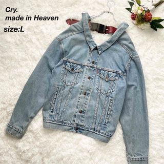 Cry. made in Heaven リメイクデニムジャケットGジャンL