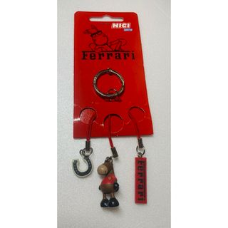 フェラーリ(Ferrari)の【未使用品】フェラーリ&NICIコラボ　公式品　跳ね馬 キーホルダー(キーホルダー)