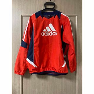 アディダス(adidas)のadidas ピスメ　ウィンドウブレーカー　シャカシャカ　トップス　赤　150(ウェア)