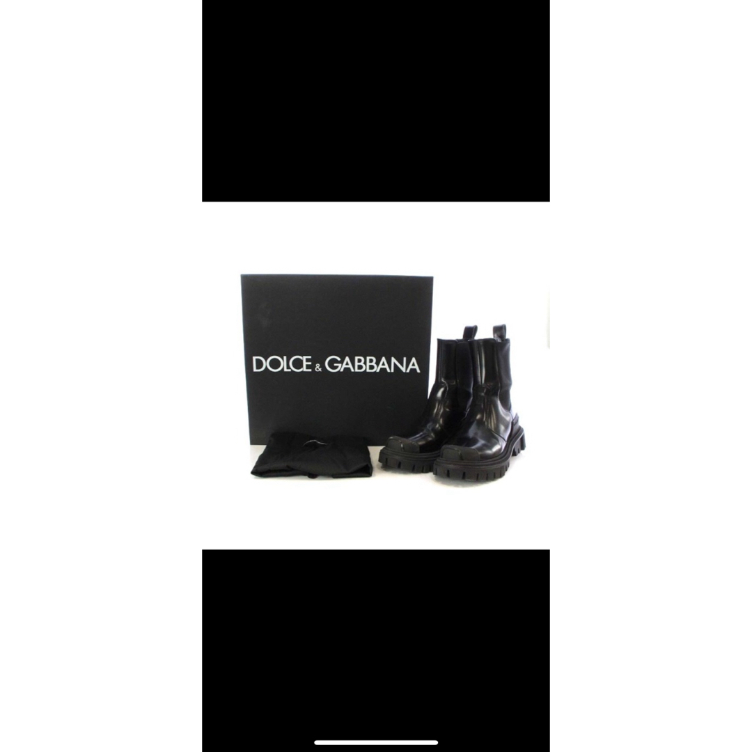 DOLCE&GABBANA(ドルチェアンドガッバーナ)のドルチェ&ガッバーナ ドルガバ サイドゴアブーツ 37 黒 CT0660 レディースの靴/シューズ(ブーツ)の商品写真