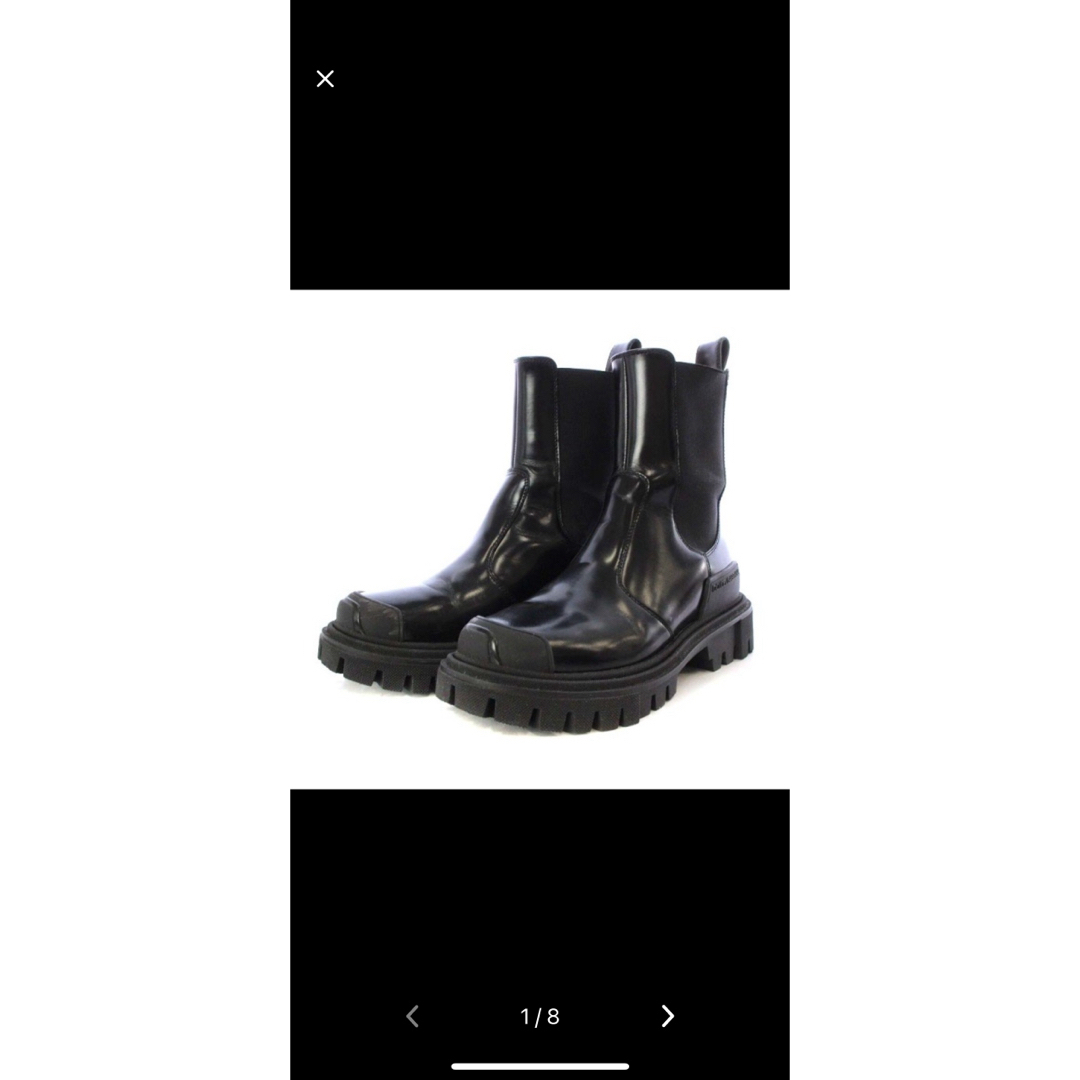 DOLCE&GABBANA(ドルチェアンドガッバーナ)のドルチェ&ガッバーナ ドルガバ サイドゴアブーツ 37 黒 CT0660 レディースの靴/シューズ(ブーツ)の商品写真
