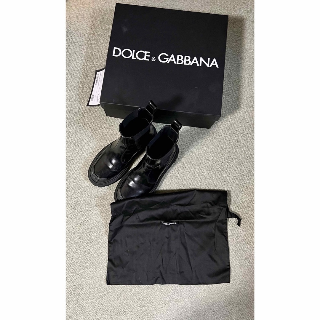 DOLCE&GABBANA(ドルチェアンドガッバーナ)のドルチェ&ガッバーナ ドルガバ サイドゴアブーツ 37 黒 CT0660 レディースの靴/シューズ(ブーツ)の商品写真