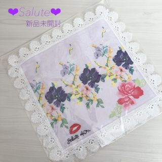 限定非売品❤︎Salute❤︎サルート ハンドタオル  レース付 花柄 未開封✧