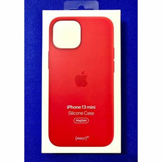 【新品未開封】純正シリコーンケース iPhone 13 mini （レッド）(iPhoneケース)