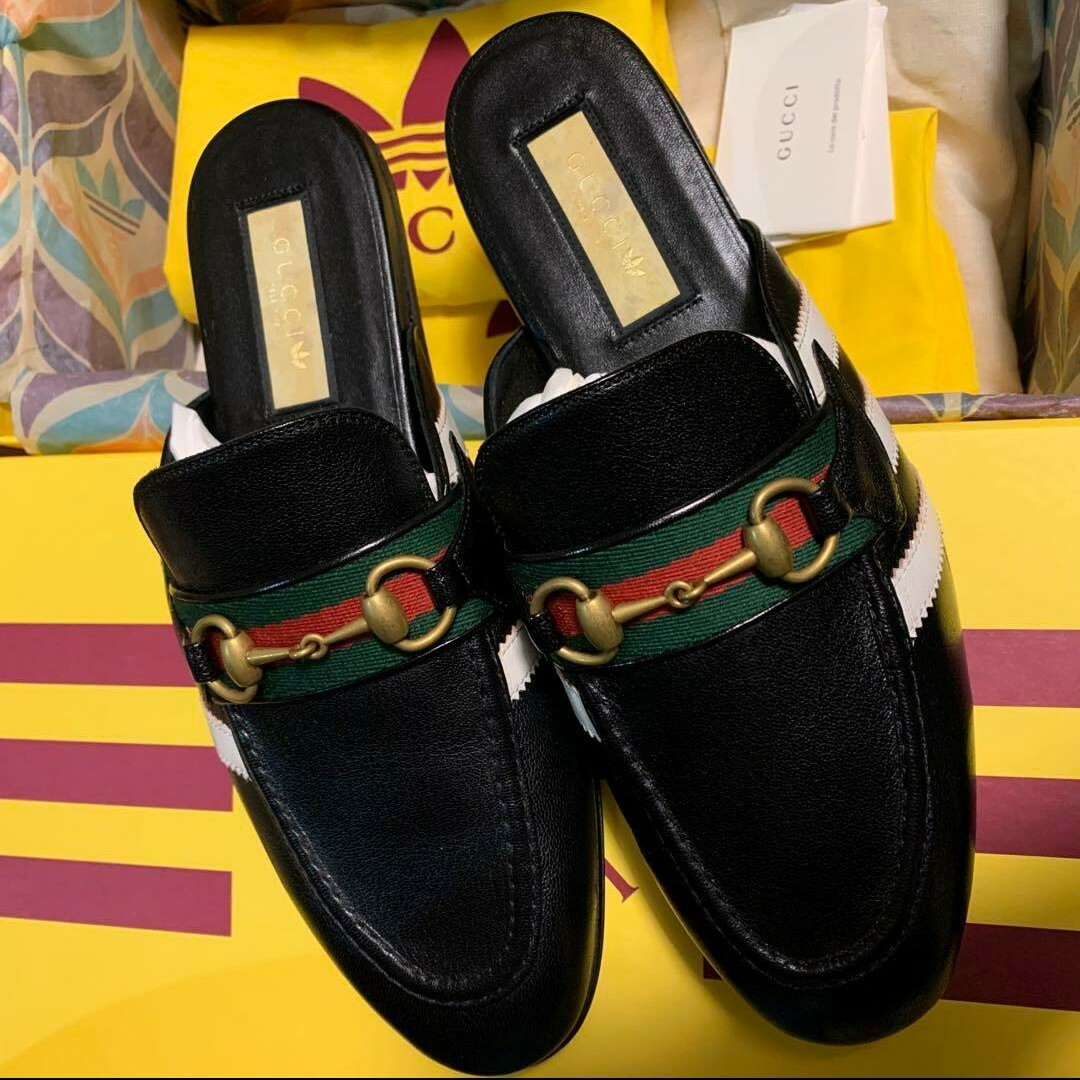 GUCCI - adidas x Gucci アディダス グッチ ホースビット レザー GUCCI - adidas x Gucci アディダス グッチ ホースビット レザー