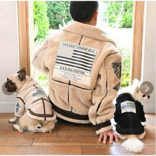 アヴィレックス(AVIREX)の【激レア商品‼︎】AVIREX アヴィレックス　レトロボアB-3トップガン　犬服(犬)