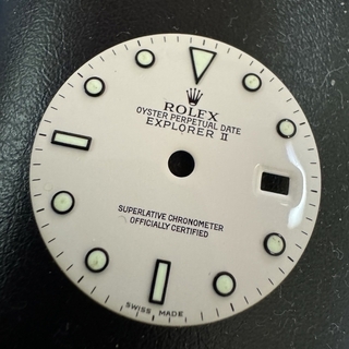 ロレックス(ROLEX)のエクスプローラー2 純正文字盤　アイボリーダイヤル(腕時計(アナログ))