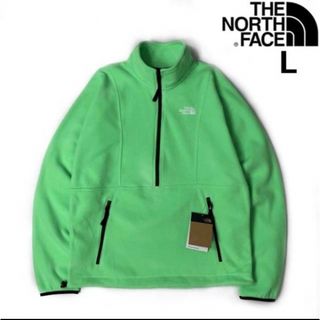 ザノースフェイス(THE NORTH FACE)のTHE NORTH FACE US限定 日本未発売 軽量 ロゴ刺繍(L)緑(ニット/セーター)