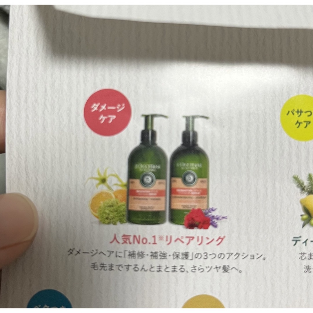 L'OCCITANE(ロクシタン)のロクシタン　FIVE HERBS シャンプー　コンディショナー　試供品 コスメ/美容のキット/セット(サンプル/トライアルキット)の商品写真