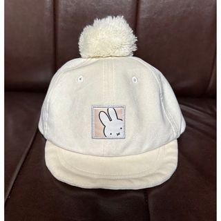 ミッフィー(miffy)のミッフィー ぽんぽん付きベロアキャップ 48cm(帽子)