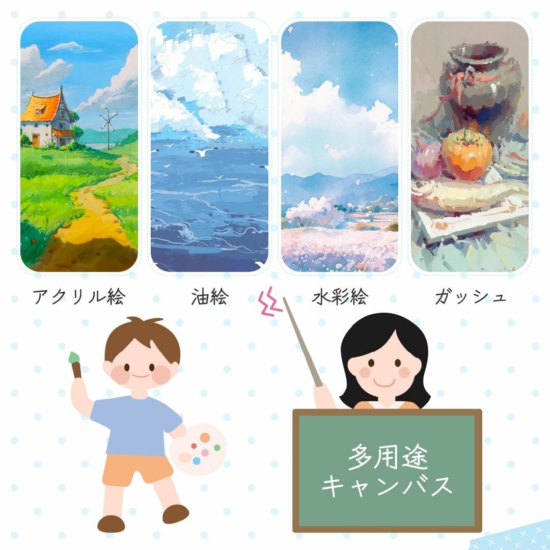 HANSILK キャンバスボード キャンバス 画材 パネル画材 アクリル HANSILK キャンバスボード キャンバス 画材 パネル画材 アクリル