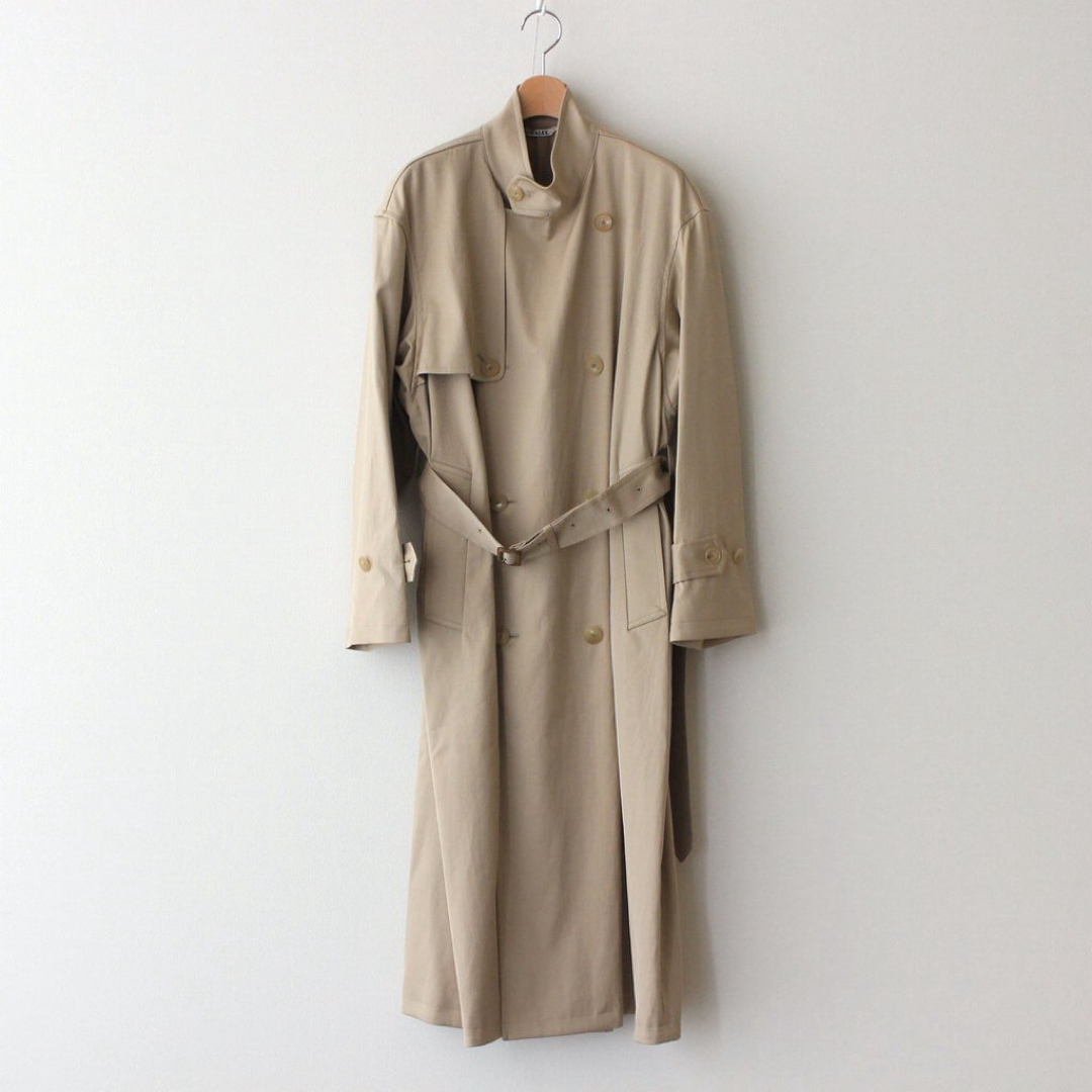 AURALEE(オーラリー)のAURALEE WASHED FINKSCUPRO LONG COAT メンズのジャケット/アウター(トレンチコート)の商品写真