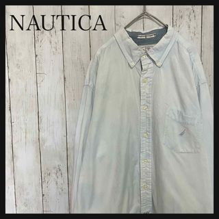 ノーティカ(NAUTICA)のノーティカ BD長袖シャツワンポイント刺繍ロゴ90s Z1115(シャツ)