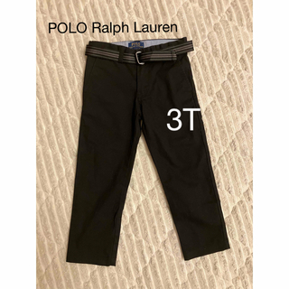 POLO RALPH LAUREN - 【美品】ポロ ラルフローレン ベルト付き ストレッチ フラットパンツ 3T