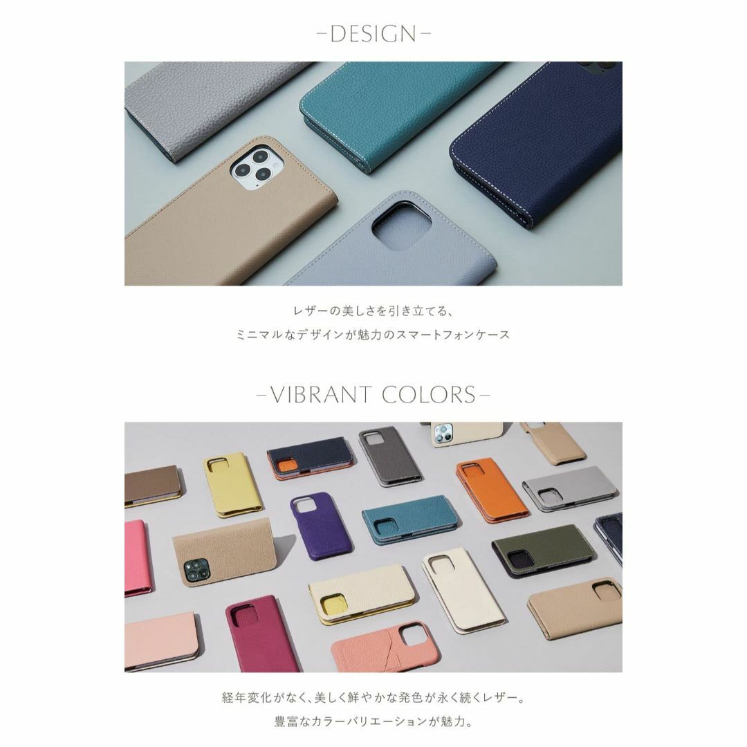 【色: グレージュ × コーラル】BONAVENTURA ボナベンチュラ ダイア スマホ/家電/カメラのスマホアクセサリー(その他)の商品写真