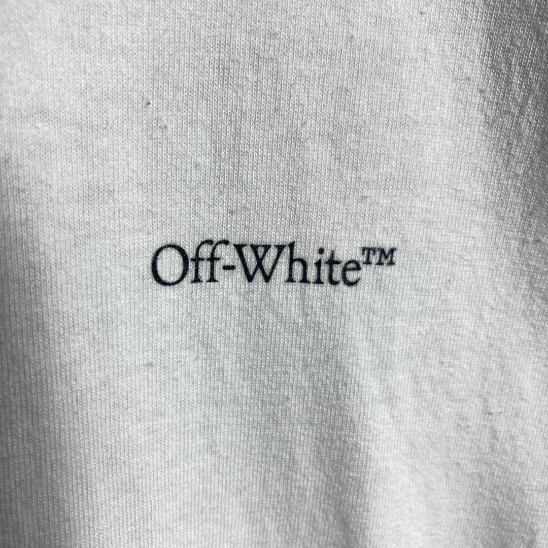 OFF-WHITE(オフホワイト)の【即完売モデル】オフホワイト　クロスアロー　ロゴ入りTシャツ　M　白　ホワイト メンズのトップス(Tシャツ/カットソー(半袖/袖なし))の商品写真