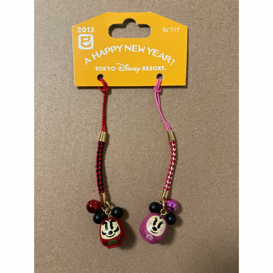 東京ディズニーランド だるまミッキー&ミニー 根付けストラップ 和風・正月 | フリマアプリ ラクマ
