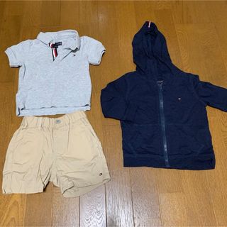 トミーヒルフィガー(TOMMY HILFIGER)のトミーフィルフィガー 80サイズ まとめて ポロシャツ パンツ パーカー(シャツ/カットソー)