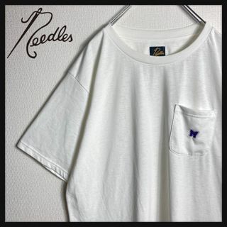 ニードルス(Needles)の【人気Lサイズ】ニードルス　胸ポケット刺繍ロゴ　Tシャツ　即完売モデル(Tシャツ/カットソー(半袖/袖なし))